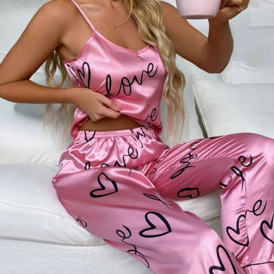 Silk Satin Pajama Set for Women - Foxy Beauty