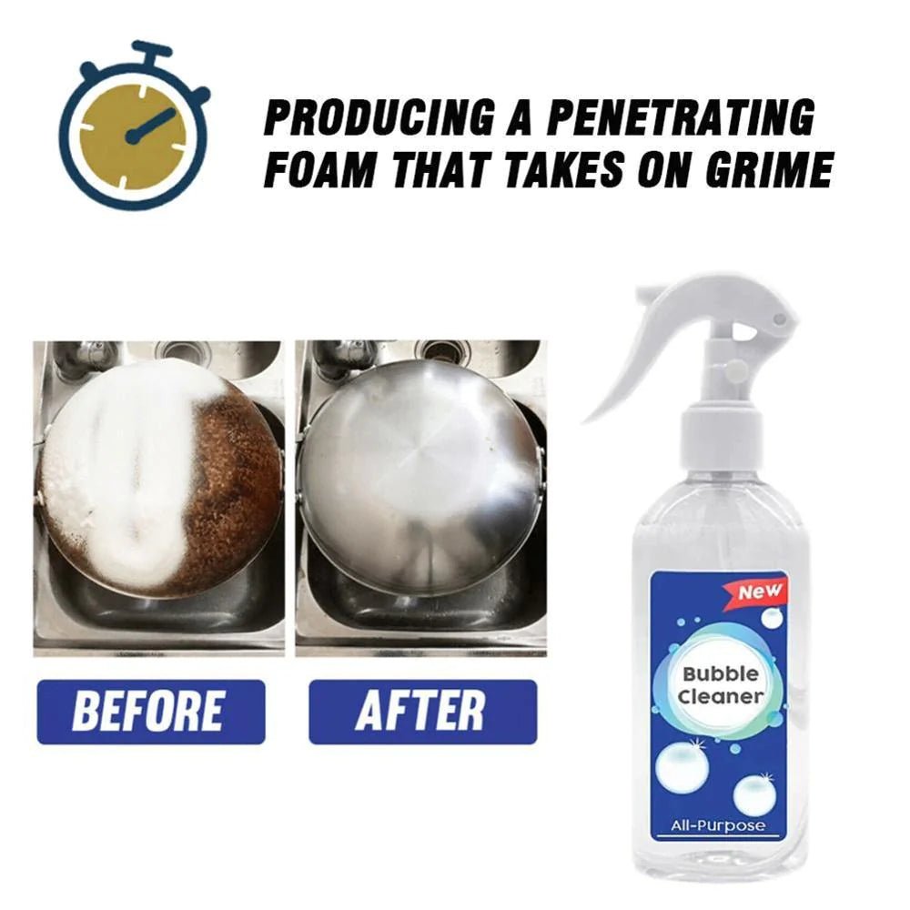 Say Goodbye to Stubborn Stains with All-Purpose Kitchen Bubble Cleaner