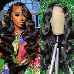 4x4 Lace Front Long Curly Human Hair Wig