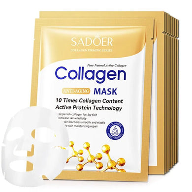 10pcs Collagen Anti-Aging Face Masks