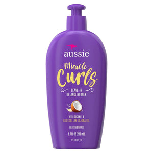 Aussie Leave-In Detangling Milk Miracle Curls 6.7 Ounce (200ml)