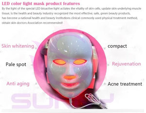 7 Colors Light Photon LED Electric Facial Mask Therapy_3