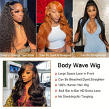 4x4 Lace Front Long Curly Human Hair Wig