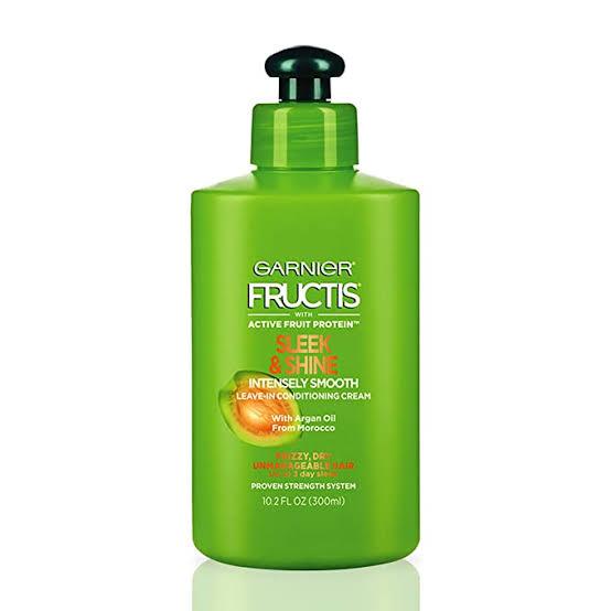 Fructis, Sleek & Shine, Intensely Smooth Leave-In Conditioning Cream