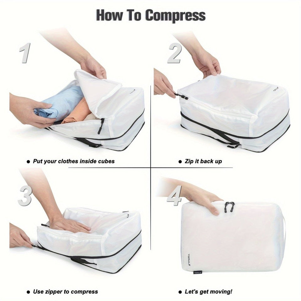 8 - Piece Compression Packing Cubes