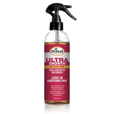 Difeel Ultra Growth Basil & Castor Oil Leave In Conditioning Spray 6oz