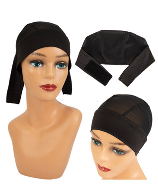 Mesh head band wig cap