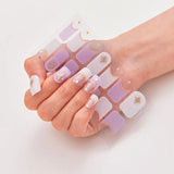 gel nail stickers purple