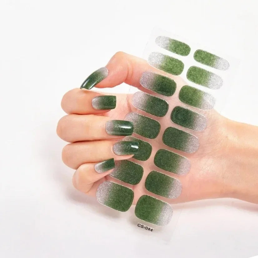 gel nail stickers with uv light