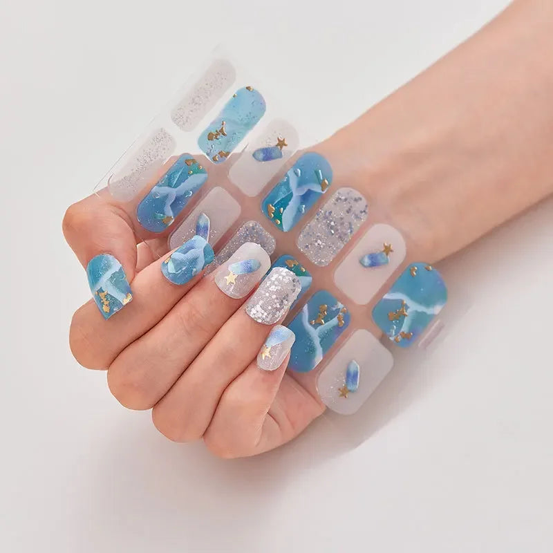 Semi-Cured Gel Nail Art Stickers