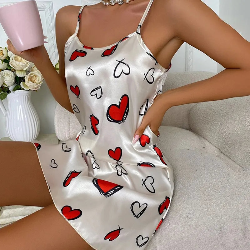 Sexy Nightdress - Lingerie night dress Hearts