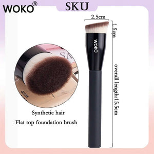 Angled Flat Top Makeup Foundation Brush