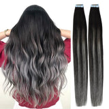 Balayage Tape-In Hair Extensions Ombre Blonde