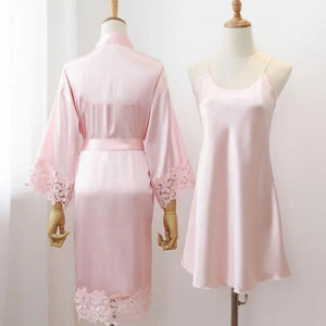 Bridal Lace Kimono Bathrobe & Nightwear