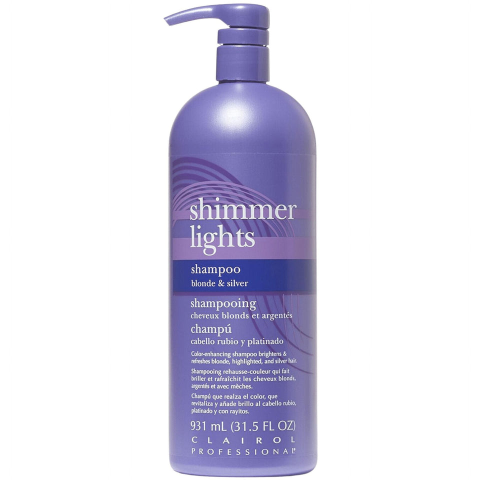 Clairol Professional Shimmer Lights Blonde And Silver Shampoo 931ml