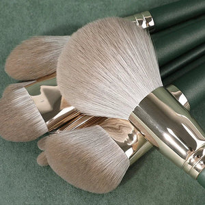 Fluffy Cosmetic Brushes Set - Foundation Eye Shadow Blending