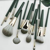 Fluffy Cosmetic Brushes Set - Foundation Eye Shadow Blending