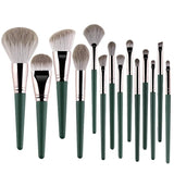 Fluffy Cosmetic Brushes Set - Foundation Eye Shadow Blending