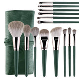 Fluffy Cosmetic Brushes Set - Foundation Eye Shadow Blending