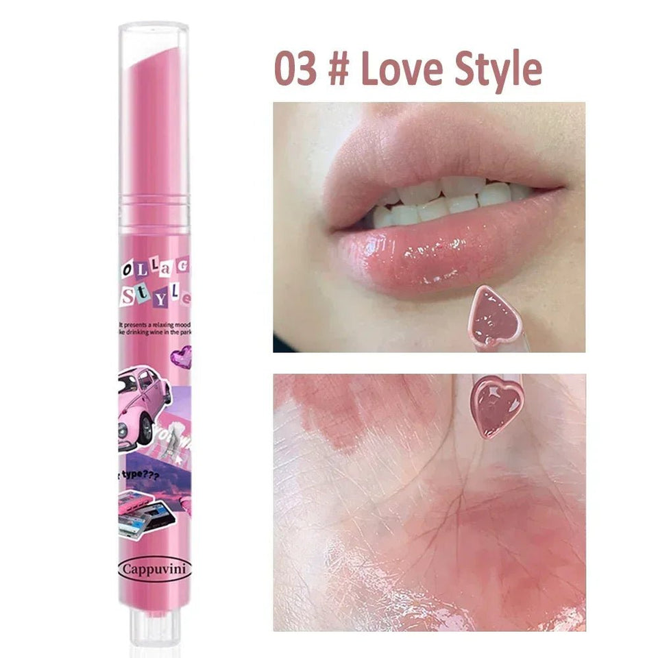 Heart Jelly Lipstick Waterproof Moisturizing Gloss