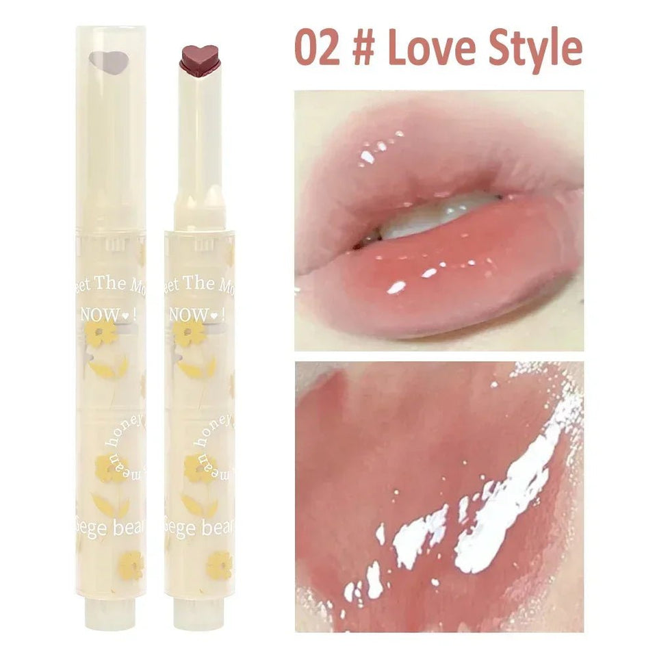 Heart Jelly Lipstick Waterproof Moisturizing Gloss