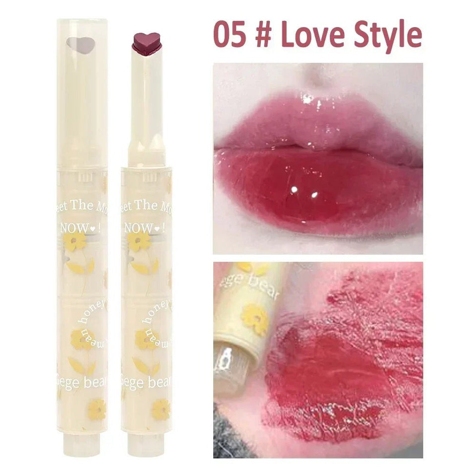 Heart Jelly Lipstick Waterproof Moisturizing Gloss