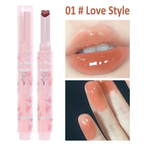 Heart Jelly Lipstick Waterproof Moisturizing Gloss