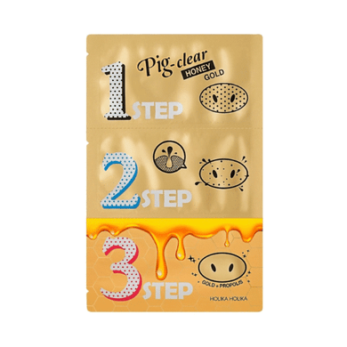 Holika Holika Clear Black Head 3 Step Kit Honey Gold
