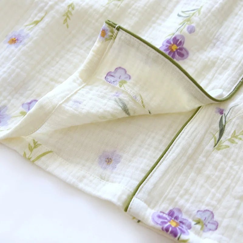 Japanese Cotton Crepe Women's Pajama Set