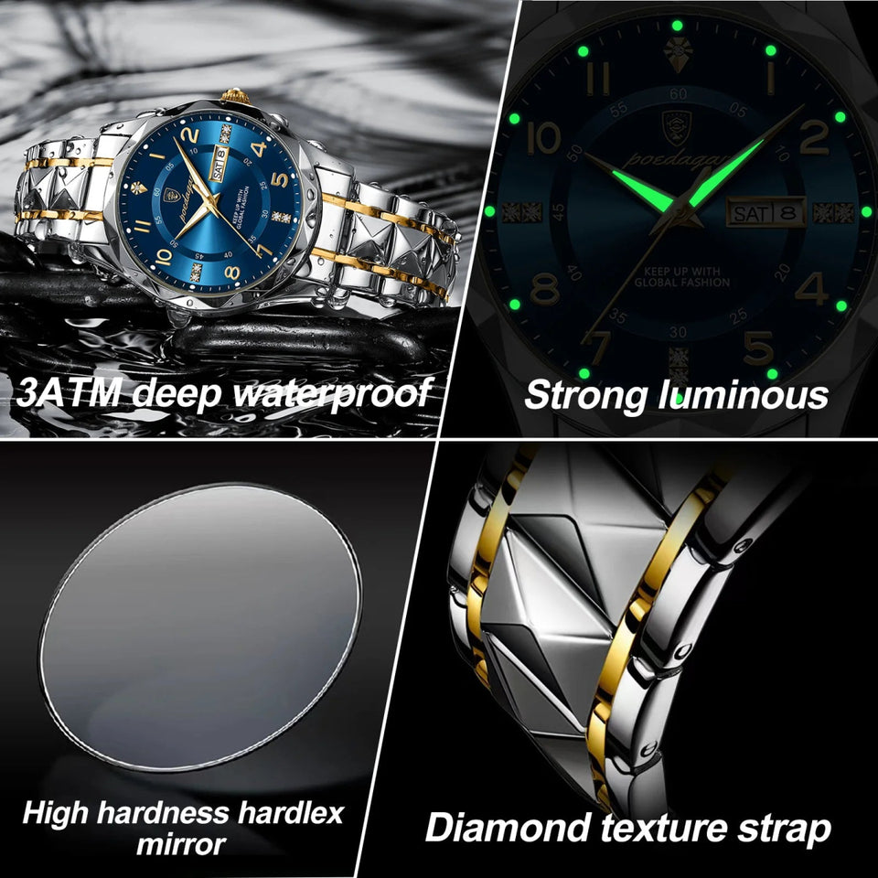 Luxury Waterproof Luminous Men's Quartz Watch