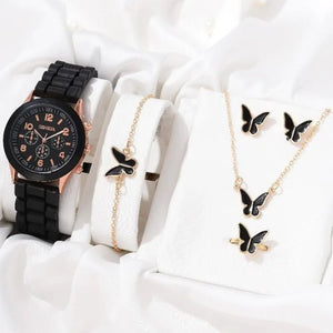 Luxury Women's Watch & Jewelry Set