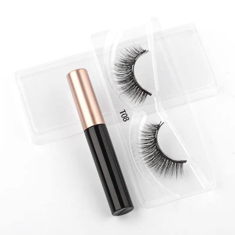 Magnetic Eyelashes Set with Tweezers Waterproof