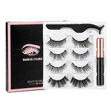 Magnetic Eyelashes Set with Tweezers Waterproof