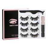 Magnetic Eyelashes Set with Tweezers Waterproof