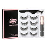 Magnetic Eyelashes Set with Tweezers Waterproof