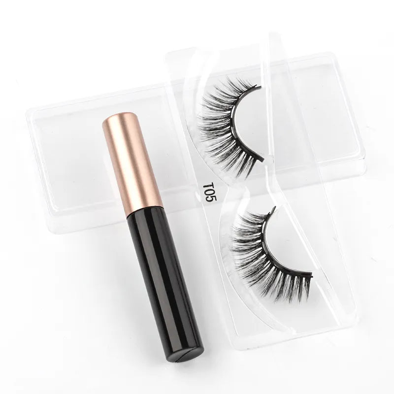 Magnetic Eyelashes Set with Tweezers Waterproof