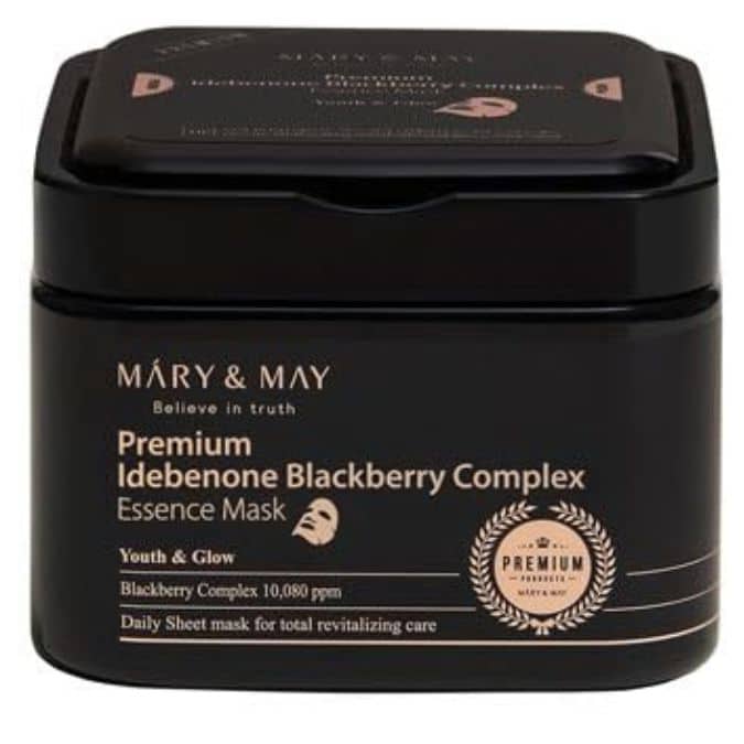 Mary & May Premium Blackberry Idebenone Complex Ampoule Sheet Mask