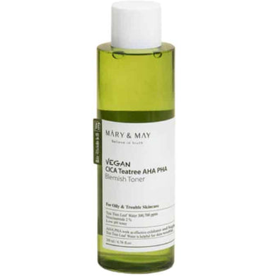 Mary & May Vegan Cica Tea Tree AHA PHA Blemish Toner