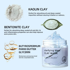 Moisturizing Blue Clay Facial Mask 120g