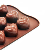 Non-stick Silicone Chocolate Molds Love Heart Shaped