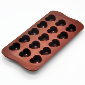 Non-stick Silicone Chocolate Molds Love Heart Shaped