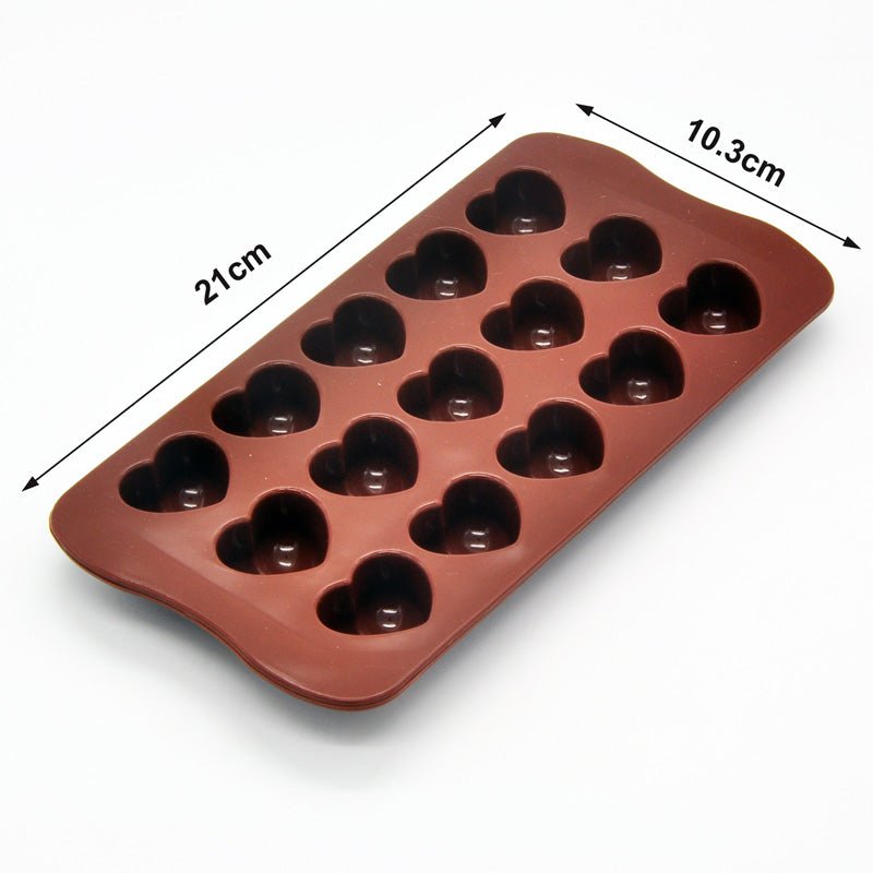 Non-stick Silicone Chocolate Molds Love Heart Shaped