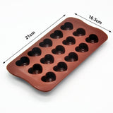 Non-stick Silicone Chocolate Molds Love Heart Shaped