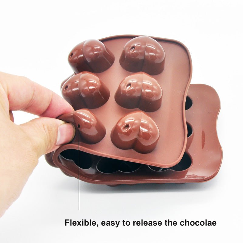 Non-stick Silicone Chocolate Molds Love Heart Shaped