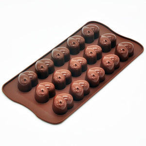 Non-stick Silicone Chocolate Molds Love Heart Shaped