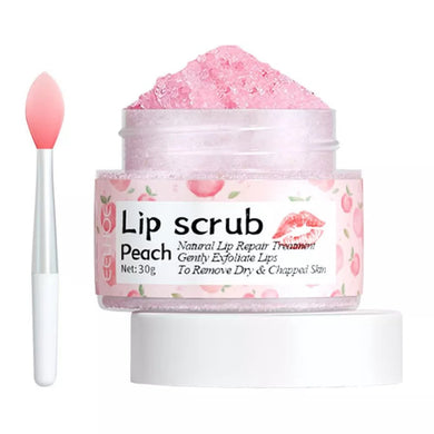 Peach Lip Scrub: Exfoliating & Moisturizing