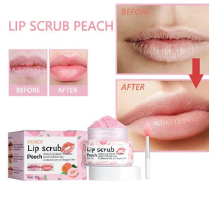 Peach Lip Scrub: Exfoliating & Moisturizing