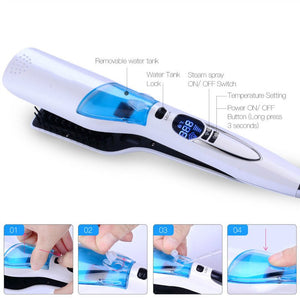 Professional Steam Flat Iron Hair Straightener Comb. straightener comb