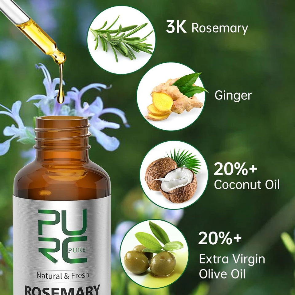 Rosemary Ginger Hair Growth Oil Treatment