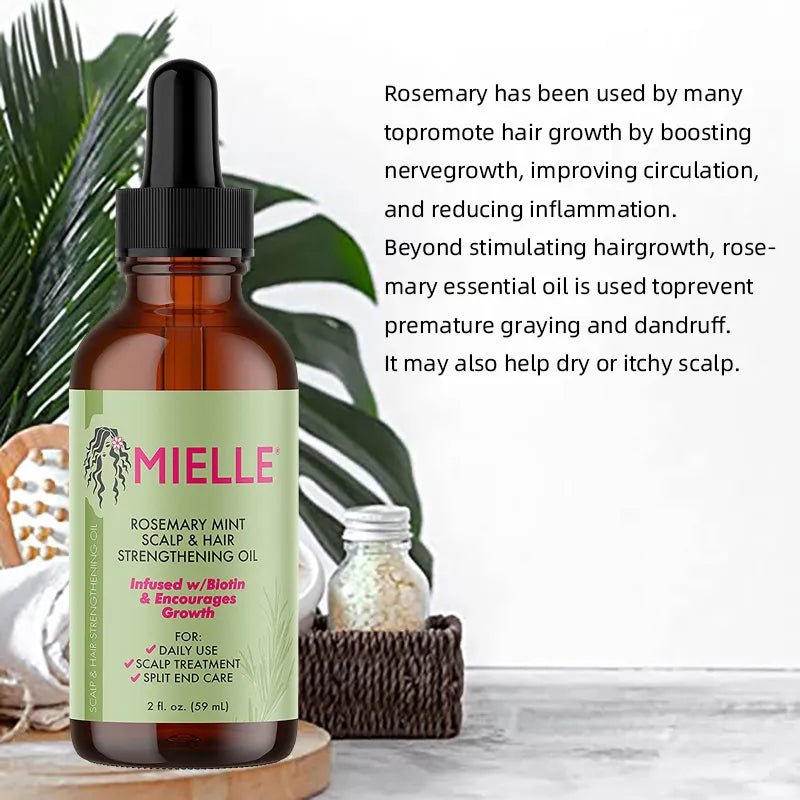 Rosemary Mint Strengthening Hair Growth Oil. rosemary and mint for hair growth